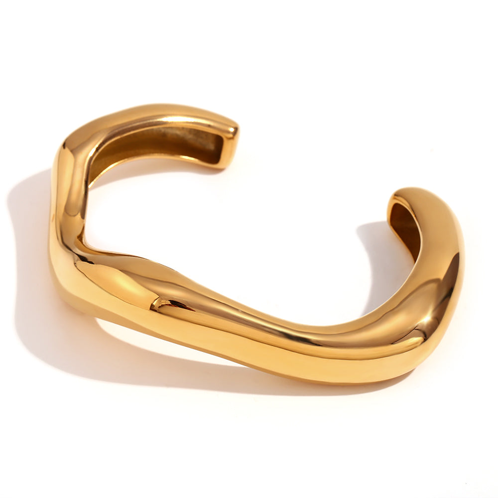 Golden Wave Bracelet