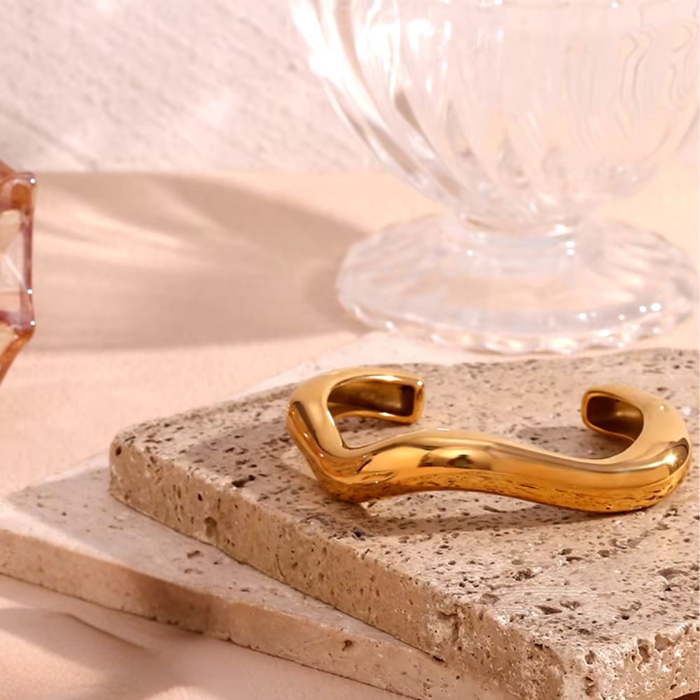 Golden Wave Bracelet