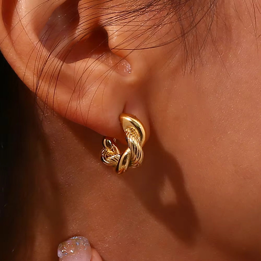 Twist & Shout Gold Hoops