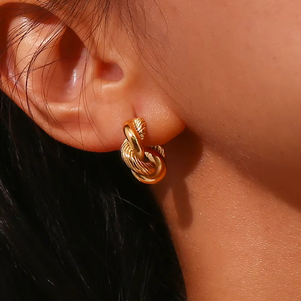 Twist & Shout Gold Hoops