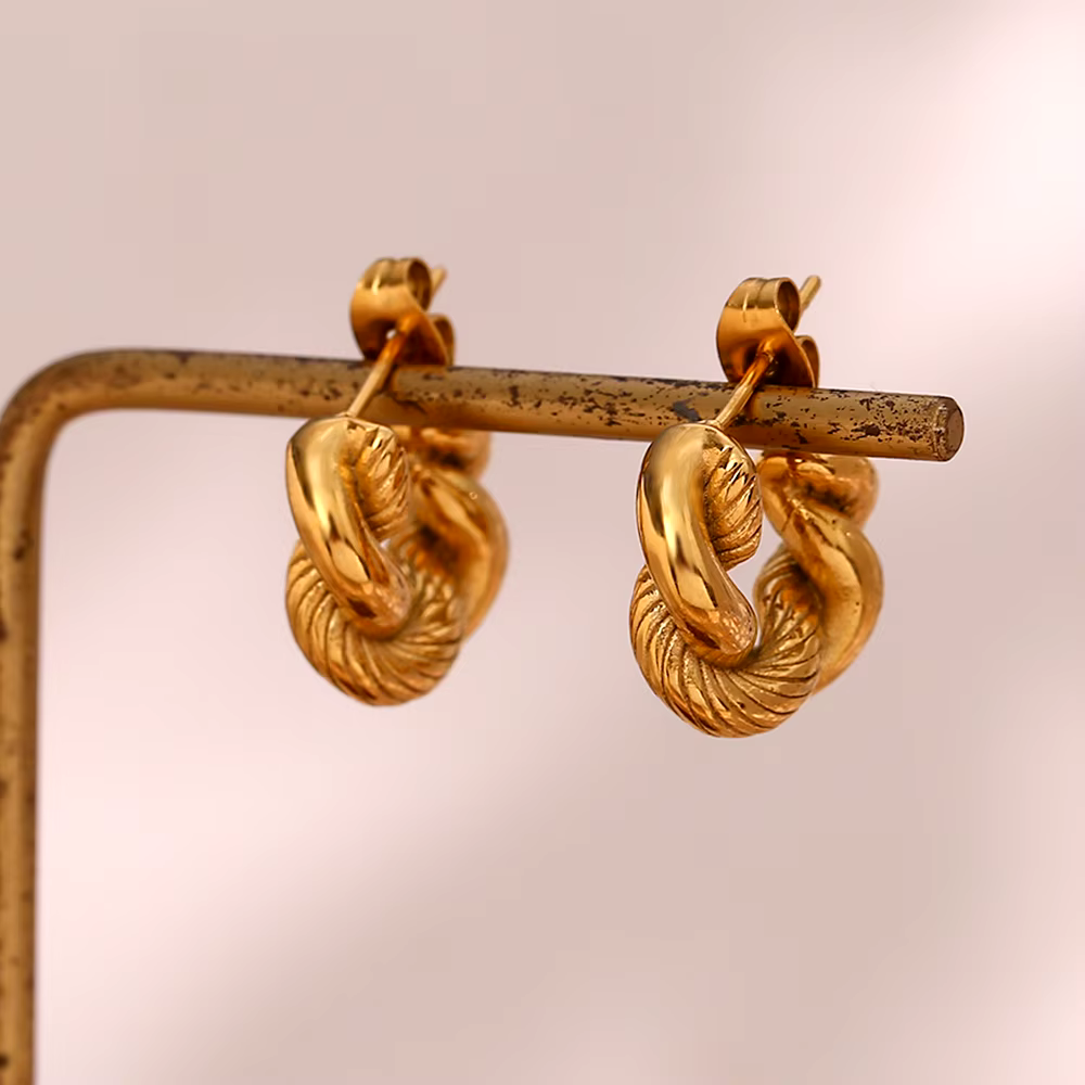 Twist & Shout Gold Hoops